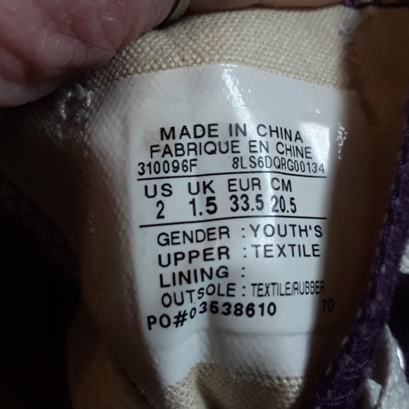 Converse All Star purple💜 canvas - Picture 6 of 7
